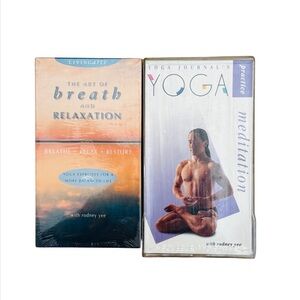NEW lot VHS Yoga Meditation Breathing Relaxation Easy Beginners Stress Relief